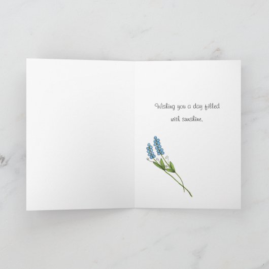 Happy Birthday Girlfriend Card Karte (Innenseite)