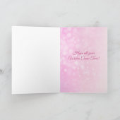 Happy Birthday Girl's Unicorn Personalisiert Card Karte (Innenseite)