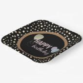 Happy Birthday Girly Pappteller (Gewinkelt)