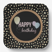 Happy Birthday Girly Pappteller (Vorderseite)