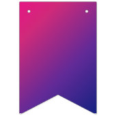 Happy Birthday Glühende Neon Lights on Gradient Wimpelkette (Erste Fahne)