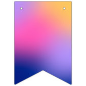 Happy Birthday Glühende Neon Lights Rainbow Blend Wimpelkette (Erste Fahne)