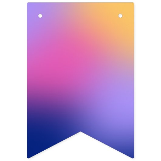 Happy Birthday Glühende Neon Lights Rainbow Blend Wimpelkette (Erste Fahne)