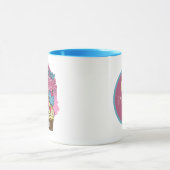 Happy Birthday gnome unisex fügen Monogramm Tasse (Zentrum)