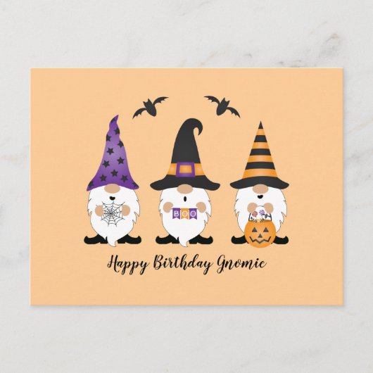 Happy Birthday Gnomie Postkarte (Vorderseite)