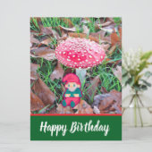 Happy Birthday, gnoom pixelart, Pixel Art  Karte (Stehend Vorderseite)