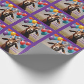 Happy Birthday Goat Geschenkpapier (Ecke)