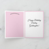 Happy Birthday GodTochterkarte Karte (Innenseite)