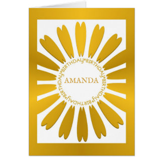 Happy Birthday Gold Blume Design