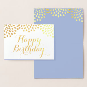 Happy Birthday Gold Foil Folienkarte