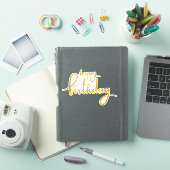 Happy Birthday Gold Foil Sticker (iPad Hülle)
