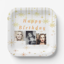 Happy Birthday Gold Glitzer alle Jahre