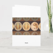 Happy Birthday - Golden Flame Coins 2010 Karte (Rückseite)