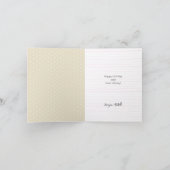 Happy Birthday Golden Glitzer Individuelle Name (Innenseite)