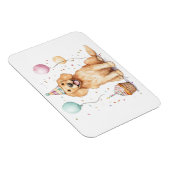 Happy Birthday Golden Retriever Dog Magnet (Rechte Seite)