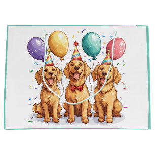 Happy Birthday Golden Retriever Hunde Große Geschenktüte