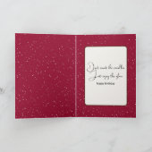 Happy Birthday Golden Retriever in Snow Karte (Innenseite)