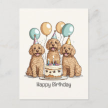 Happy Birthday Goldendoodle Hunde
