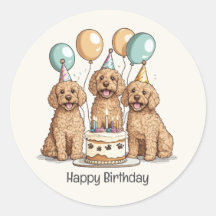 Happy Birthday Goldendoodle Hunde