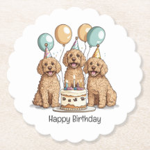 Happy Birthday Goldendoodle Hunde
