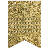 ☆HAPPY BIRTHDAY☆ GoldGlitzer-Blick Wimpelkette (Erste Fahne)