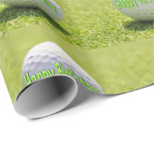 Happy Birthday Golf Ball Packpapier (Rolleneckpunkt)