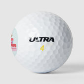Happy Birthday Golf Balls Golfball (Logo)