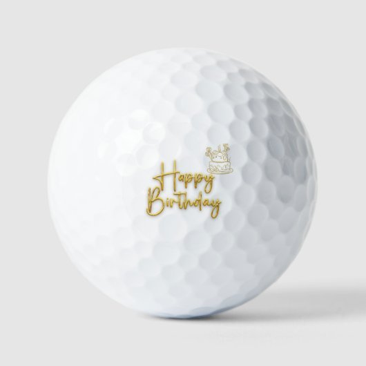 Happy Birthday Golfball (Vorderseite)