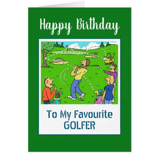 Happy Birthday Golfer (Vorne)