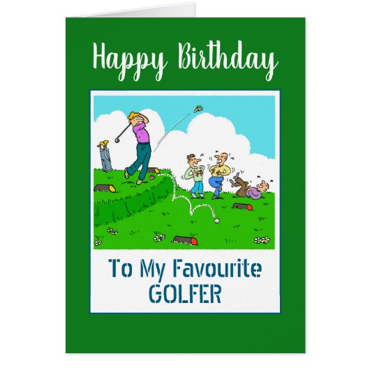 Happy Birthday Golfer (Vorne)