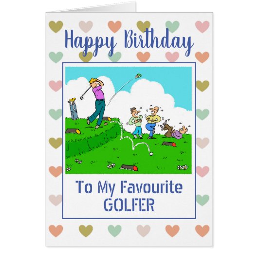 Happy Birthday Golfer (Vorne)