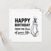Happy Birthday Golfer Karte (Vorderseite/Rückseite Beispiel)