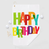 Happy Birthday Golfhandtuch