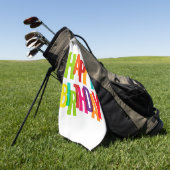 Happy Birthday Golfhandtuch (Gras)