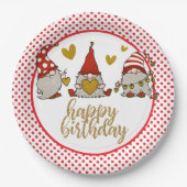 Happy Birthday Gomes Paper Plate Pappteller (Vorderseite)