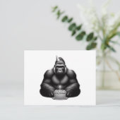 Happy Birthday Gorilla Postkarte (Stehend Vorderseite)