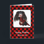 Happy Birthday Gothic Karos Clown Kid Card Karte<br><div class="desc">Happy Birthday 00 Jahre alt anpassen ändern das Datum Gothic Karos niedlich lustige Clown Kinder Mädchen Match Card sendintheclownsstore</div>