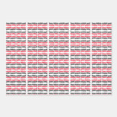 Happy Birthday Grafik Muster Geschenkpapier Set (Vorderseite 2)