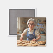 Happy Birthday Gramma Magnet (Vorderseite/Rückseite)