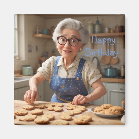 Happy Birthday Gramma Magnet (Vorne)