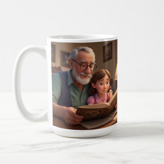 Happy Birthday Grampa Kaffeetasse (Links)