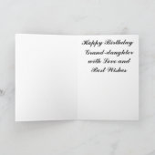 Happy Birthday Grand-Tochter Karte (Innenseite)