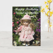 Happy Birthday Grand-Tochter Karte (Gelbe Blume)