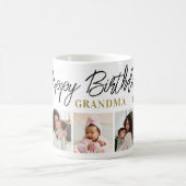 Happy Birthday Grandma 5 Photo Collage Keepsake  Kaffeetasse (Mittel)