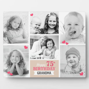 Happy Birthday Grandma Personalized Photo Collage Fotoplatte