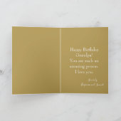 Happy Birthday Grandpa Foto Herbstthema Karte (Innenseite)