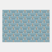 Happy Birthday Grandpap Wrapping Paper Sheets Geschenkpapier Set (Vorderseite 2)
