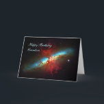 Happy Birthday Grandson - Eine Sternexplosion zum  Karte<br><div class="desc">Galaxien, Sterne und Nebulae-Serie: Dieses Mosaikbild der großartigen Galaxie der Sternexplosion, Messier 82 (auch Cigar Galaxy genannt) ist ein wirklich scharfer Weitwinkel. Die M82 ist eine Galaxie, die für ihre Netze aus zerklüfteten Wolken und flammbaren Schwärmen von sprudelnden Wasserstoff aus ihren zentralen Regionen bemerkenswert ist, wo junge Sterne geboren werden,...</div>