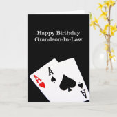 Happy Birthday Grandson-in-Law Card Karte (Gelbe Blume)