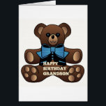 Happy Birthday Grandson Teddybear<br><div class="desc">liebevoll als Geschenk für Ihr Enkelkind</div>